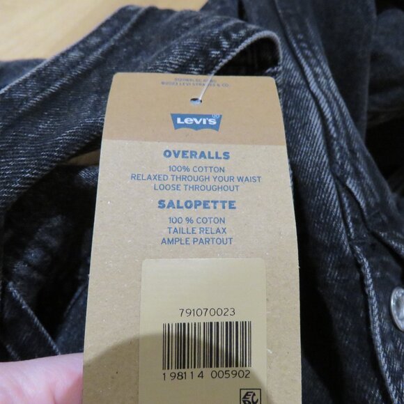LEVI'S Premium Red Tab™ Men's Overalls in Darkly Wash Black Utility Workwear NWT - Picture 16 of 16